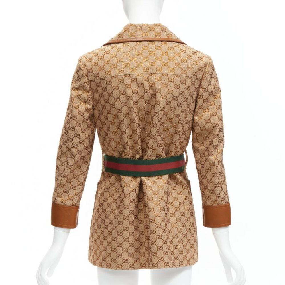 Gucci Canvas Crystal Horsebit Jacket - Picture 6 of 10